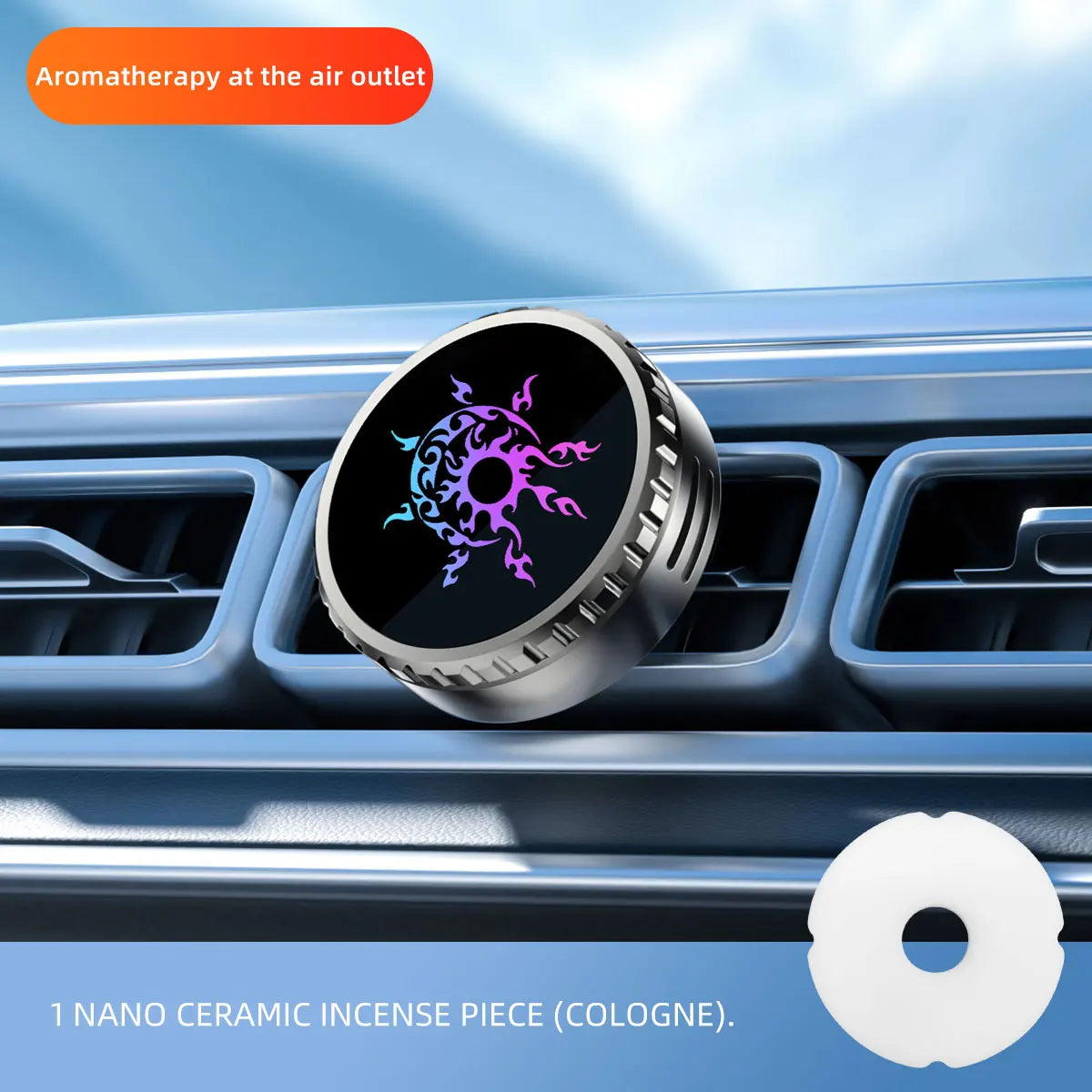Cologne Car Air Outlet Aromatherapy Solid Fragrance Diffuser Accessories Car Air freshener Dual-purpose vent clip and charm