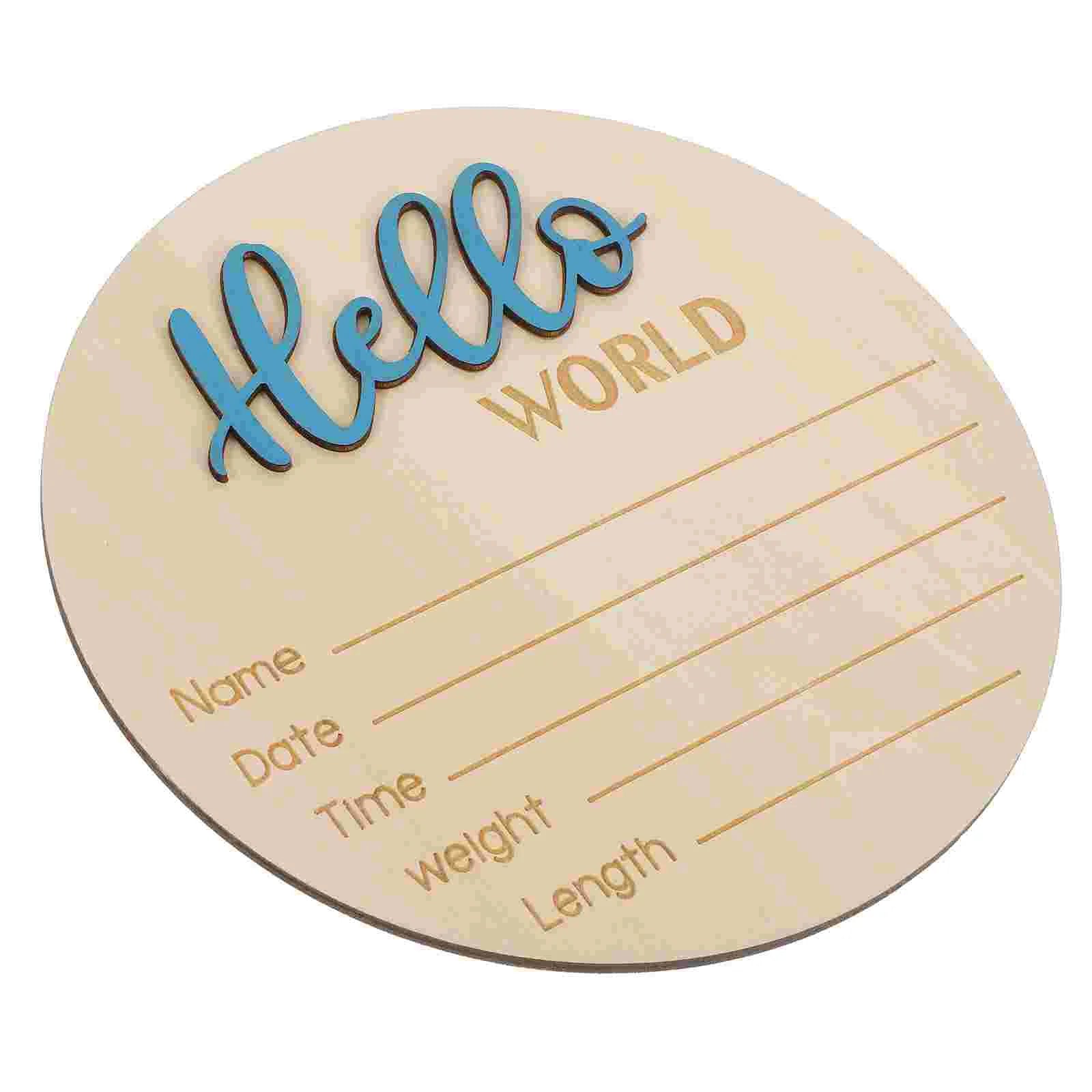 Baby Birth Announcement Sign Newborn Name Sign Baby Photography Prop Wooden Birth Announcement Sign
