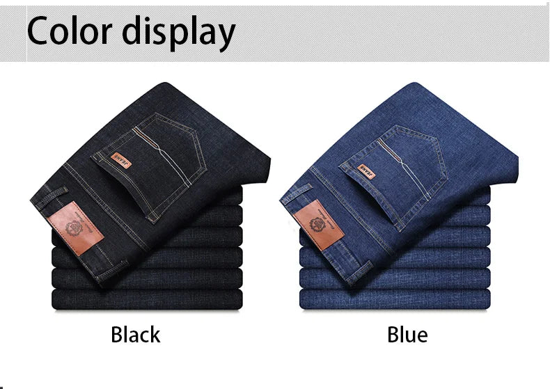 Nouveaux hommes classiques Jeans Jean Homme Pantalones Hombre hommes Mannen doux noir motard Masculino denim salopette hommes pantalons taille 32-38