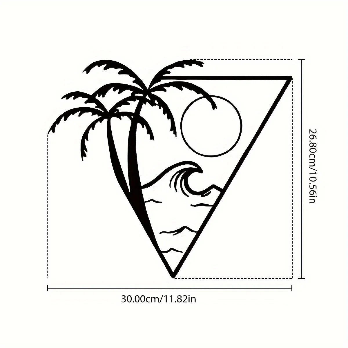Sun And Sea Metal Wall Art Sculpture Decorations Wall Sculpture Decorations Creative Wall Decorations Home Wall Decor Artwork