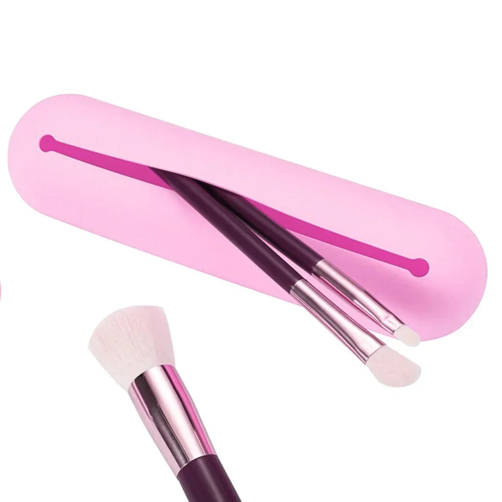 Makeup Bag Makeup Brush Pouch Cosmetic Organizer Travel Holder Storage Brush Case Brush Makeup Bag Pouch Silicon Makeup Bag