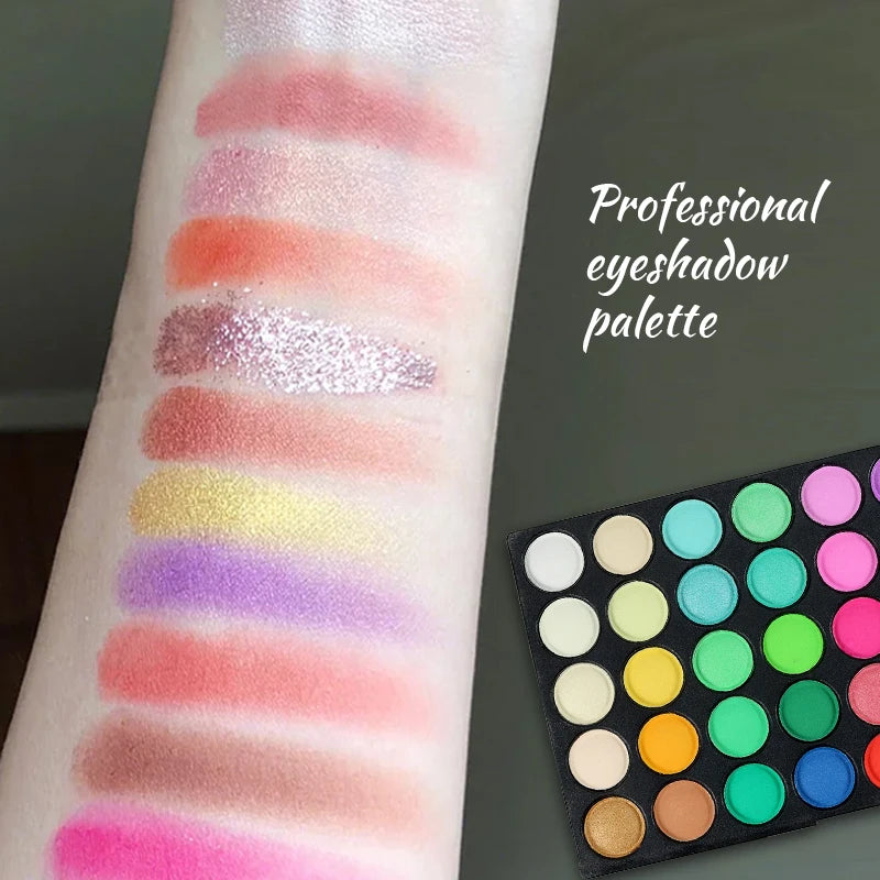 Palette de 120 fards à paupières nudes, imperméables, pailletés, mats, pigmentés, poudre compacte, brillants, cosmétiques
