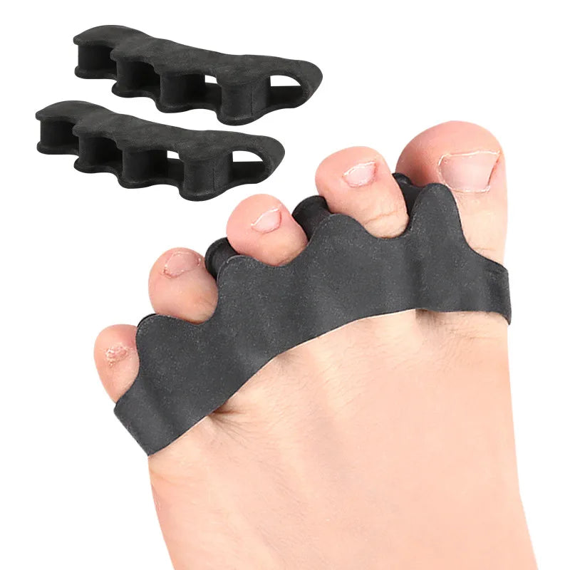 1 Pair Silicone Toe Separator Bunion Corrector Hammer Toe Corrector Soft Silicone Material for Toe Separation Foot Care Tool