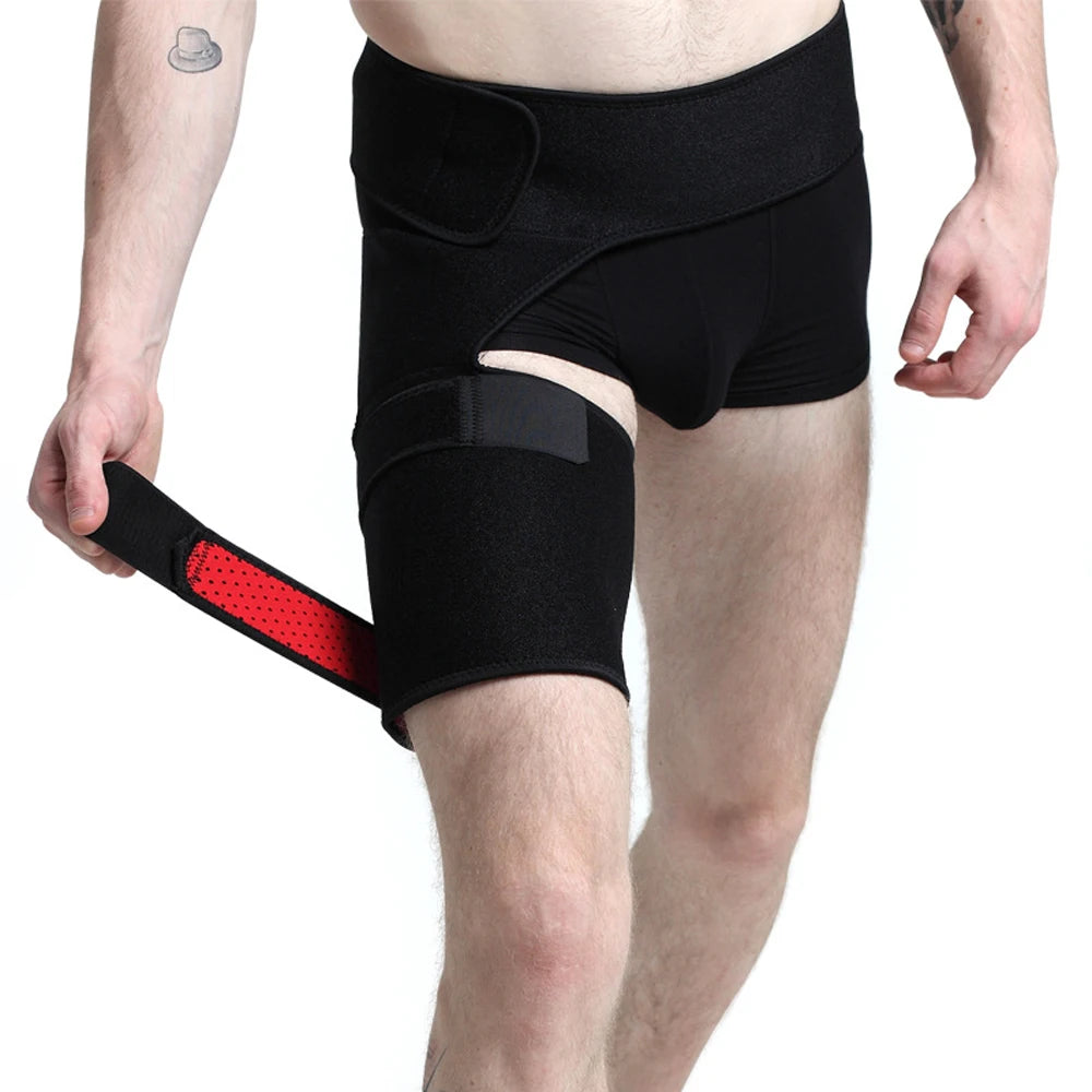1PC Hip Support Belt Groin Support Sciatica Pain Relief Thigh Strap Compression Brace Joints Groin Arthritis Hip Protective Belt