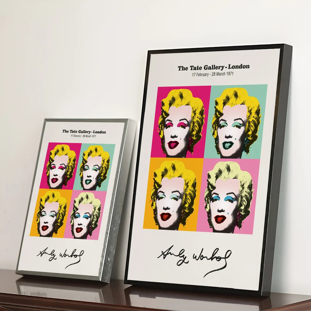 A-Andy W-Warhol Classic Vintage Posters HD Quality Wall Art Retro Posters for Home Room Wall Decor