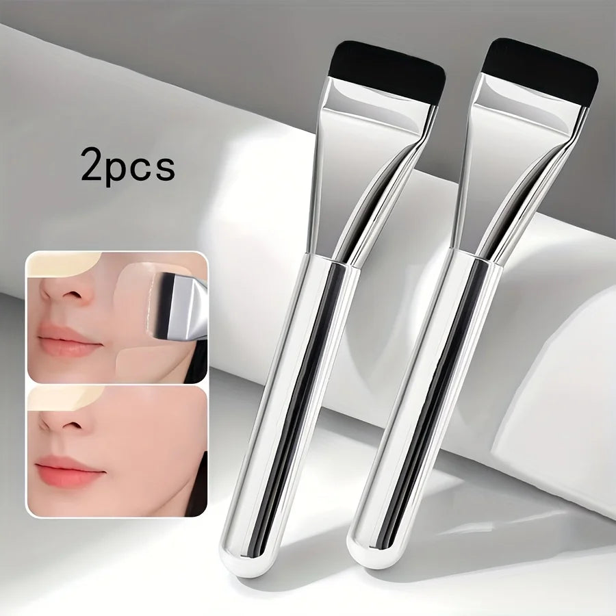 1/2Pc Ultra-Fine Foundation Makeup Brushes - Soft, Synthetic Bristles for Smooth, Flawless Coverage - Perfect for Everyday Use,