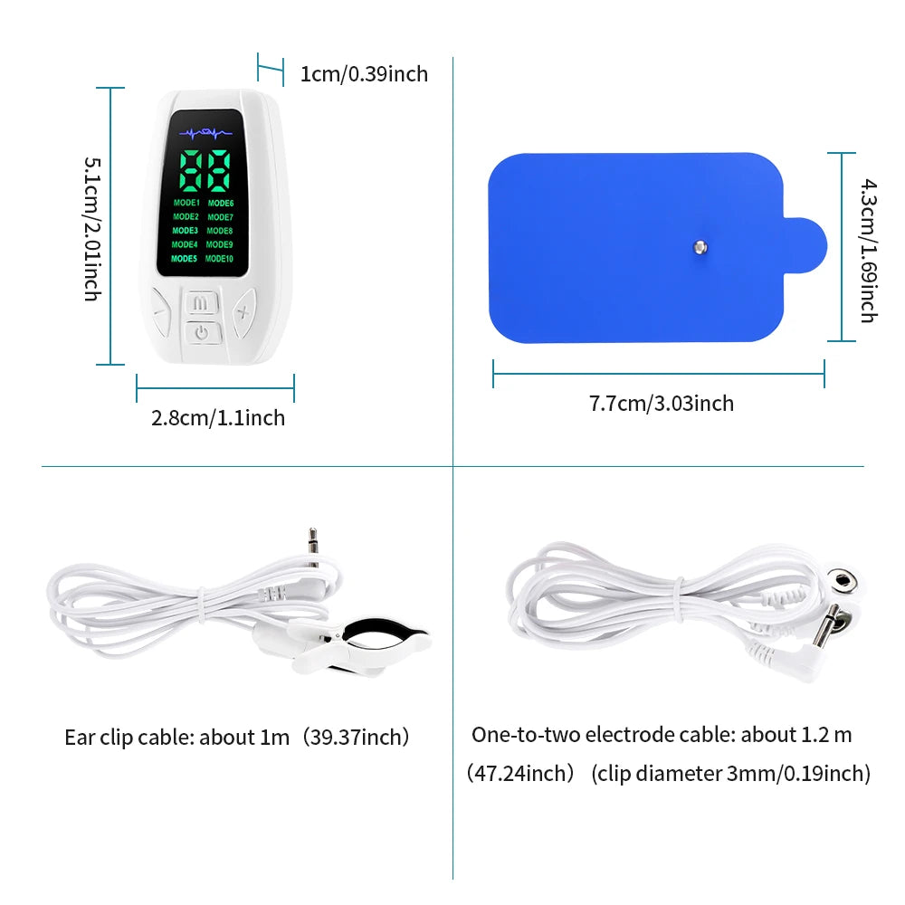 10 Modes Sleep Aid Device Microcurrent CES Sleeping Instrument Insomnia Anxiety Depression Machine Fast Sleeping Health Care