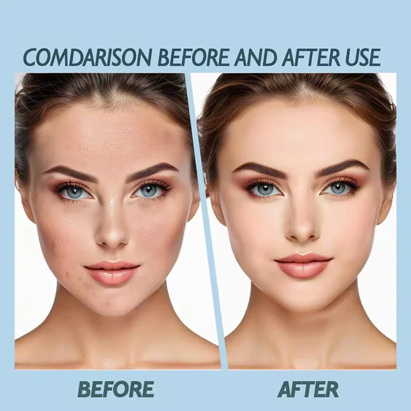 3pcs Face Makeup Kit Include 15ml Full Coverage Liquid Foundation Hydrating Makeup Primer and Loose Powder,Sweat-resistant