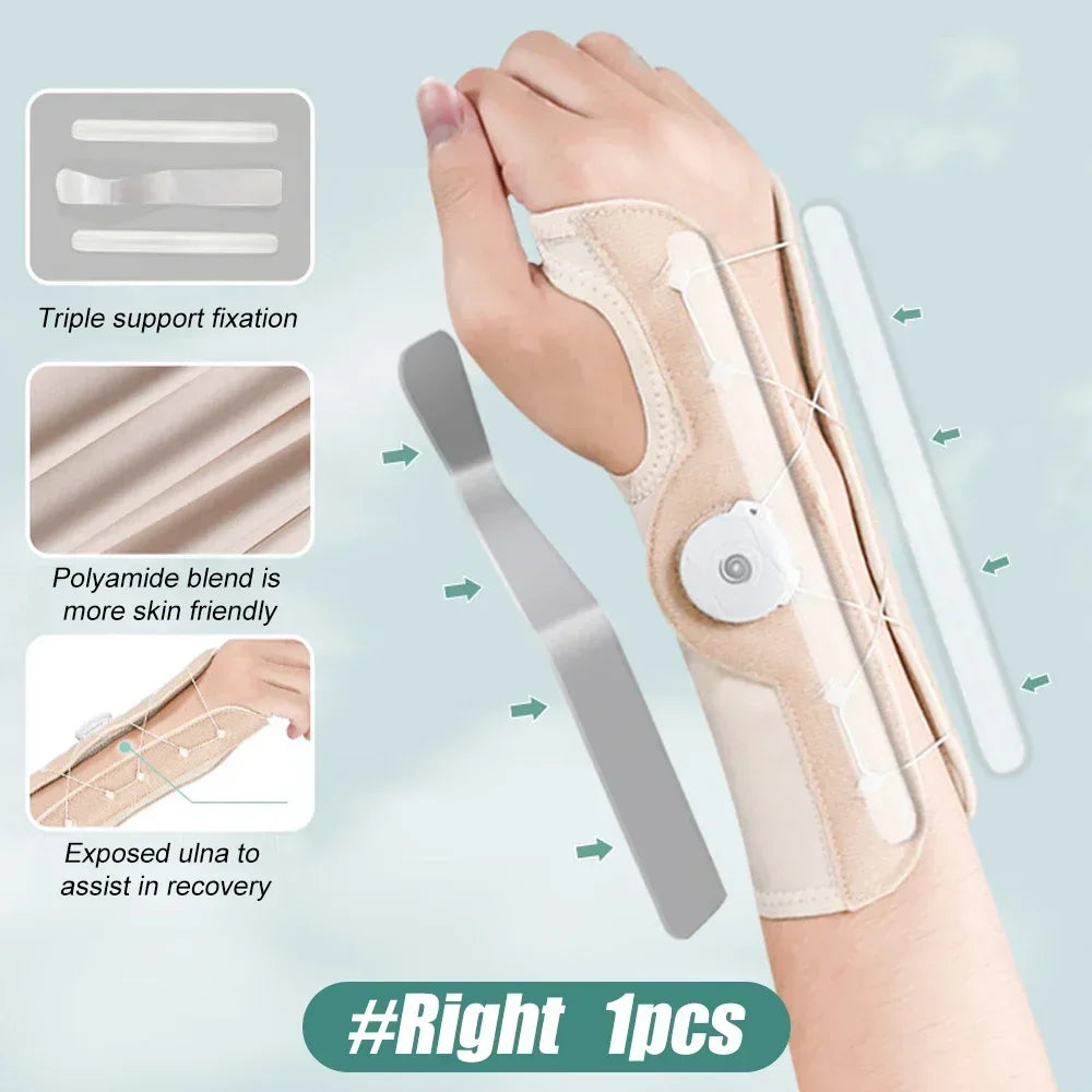 1 PCS Wrist Support for Carpal Tunnel, Night Sleep Hand Brace with Splints, Wrist Brace Right Hand for Tendonitis and TFCC Tears