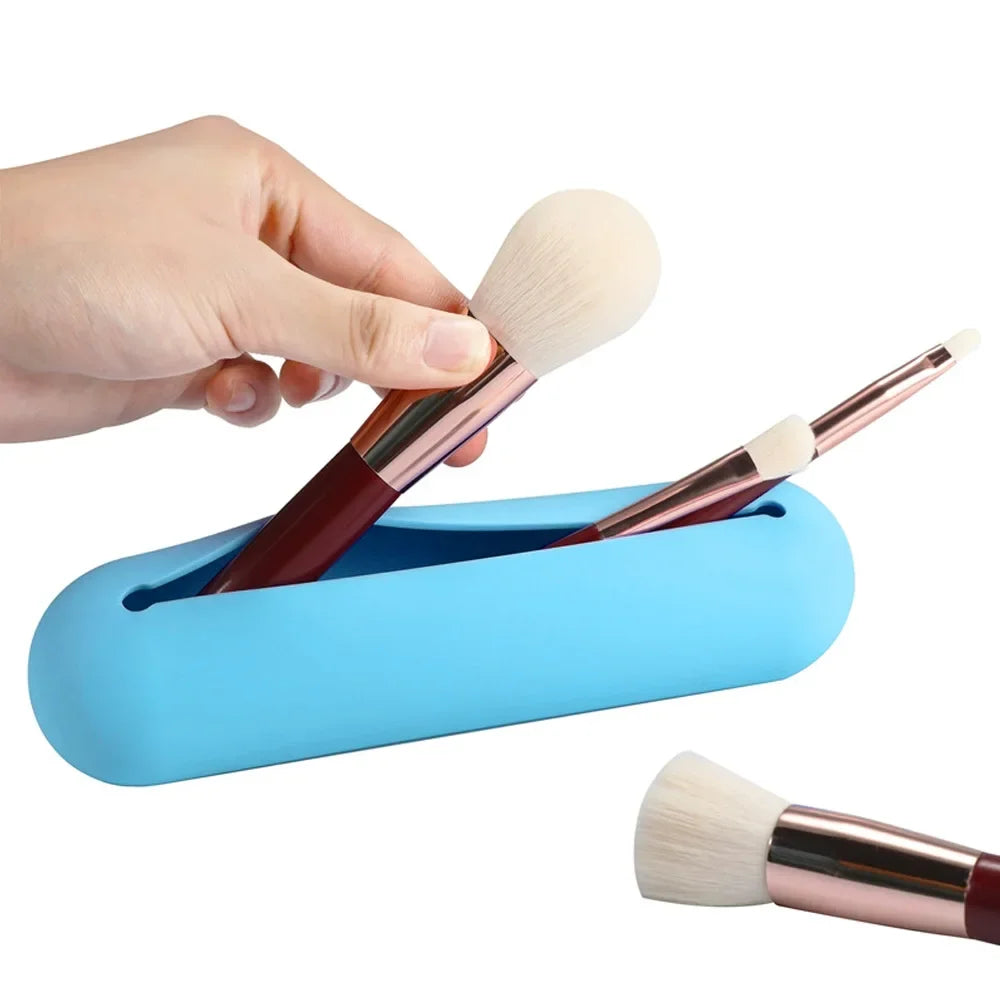 Makeup Bag Makeup Brush Pouch Cosmetic Organizer Travel Holder Storage Brush Case Brush Makeup Bag Pouch Silicon Makeup Bag