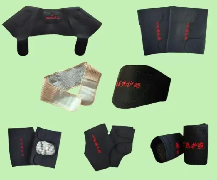 13 adet/takım Kendiliğinden Isınan Turmalin Kemer Manyetik Terapi Boyun Omuz Duruş Düzeltici Diz Desteği Destek Masaj Ürünleri
