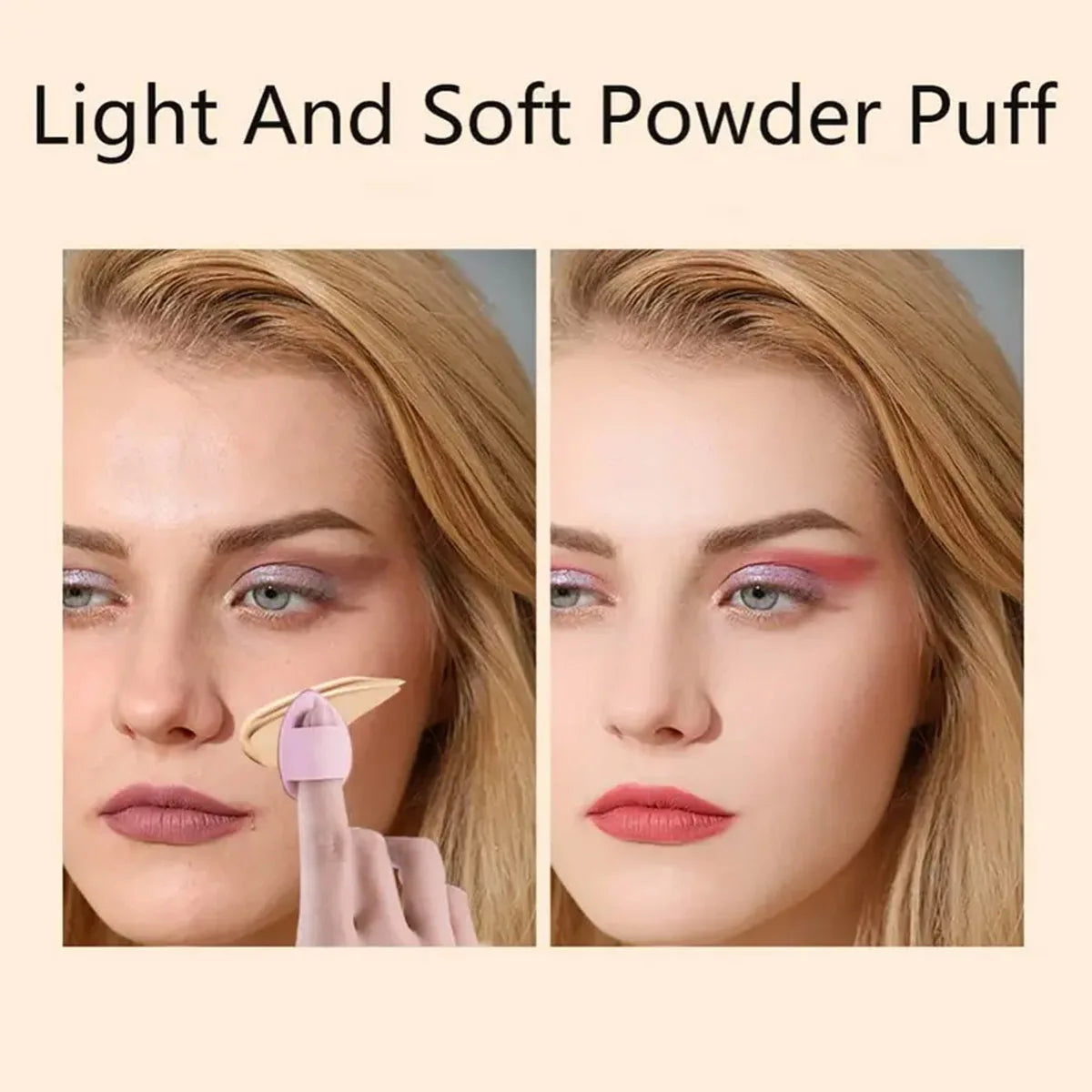 Ensemble d'outils de maquillage 12 pièces, taille géante, œuf de maquillage doux, poudre de maquillage adaptée au maquillage de base, réglage du maquillage d'angle, maquillage novice