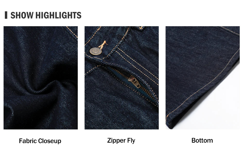 Washed Dark Jeans Men Top Stitch Retro High Street Loose Wide leg Scimitar Denim Pants Men Trousers