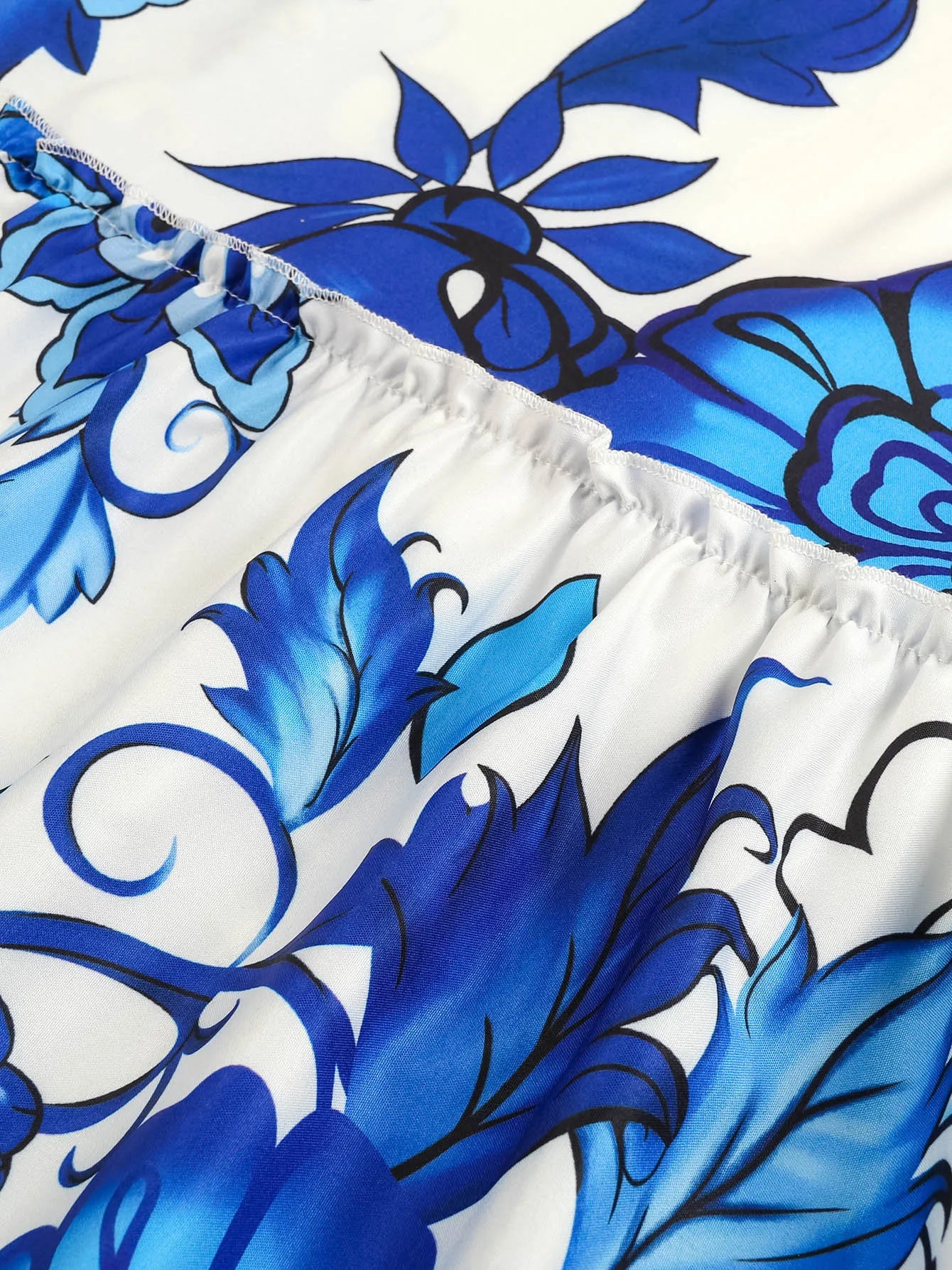 2024 Summer Print Long Dress Women Clothing Lace Up Sling Party Dresses Pattern Strappy Ladies Hollow Out V-Neck Beach Vestidos