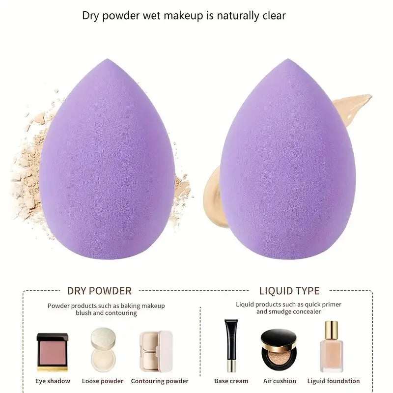 12pcs Makeup Tool Set Size Size Giant Soft Makeup Egg Makeup Powder Suitable for Base Makeup Corner Makeup Setting Novice Makeup