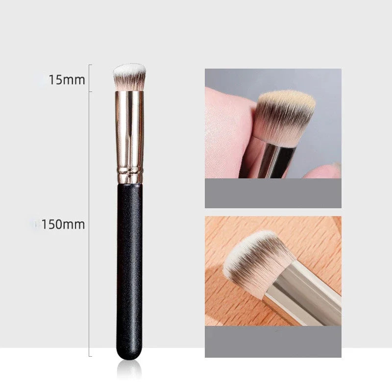 Pinceaux de maquillage, fond de teint, anti-cernes, biseautés, sans couture, synthétiques, anti-cernes, liquides, crèmes, pinceaux de contouring, outil de beauté