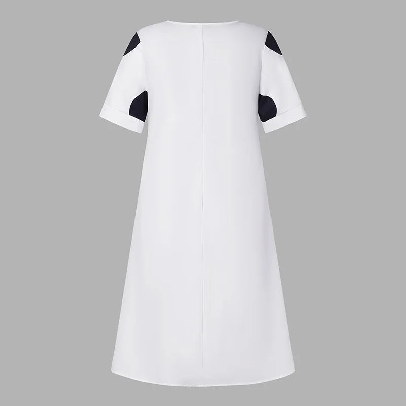 VONDA Plus Size 5XL Women Dress 2025 Summer Bohemian Polka Dot Maxi Long Dress V Neck Party Sundress Vestido Beach Robe Elegant