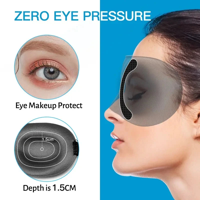 1 Piece 3D Sleep Mask Blindfold, Sleep Aid Soft Memory Foam Eye Mask, Suitable For Sleep Travel Blackout Sleep Mask Eye Mask