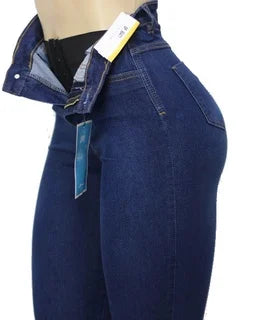 Jeans For Women Mom Jeans Blue Gray Black Woman High Elastic 36 38 40 Stretch Jeans Female Washed Denim Skinny Pencil Pants