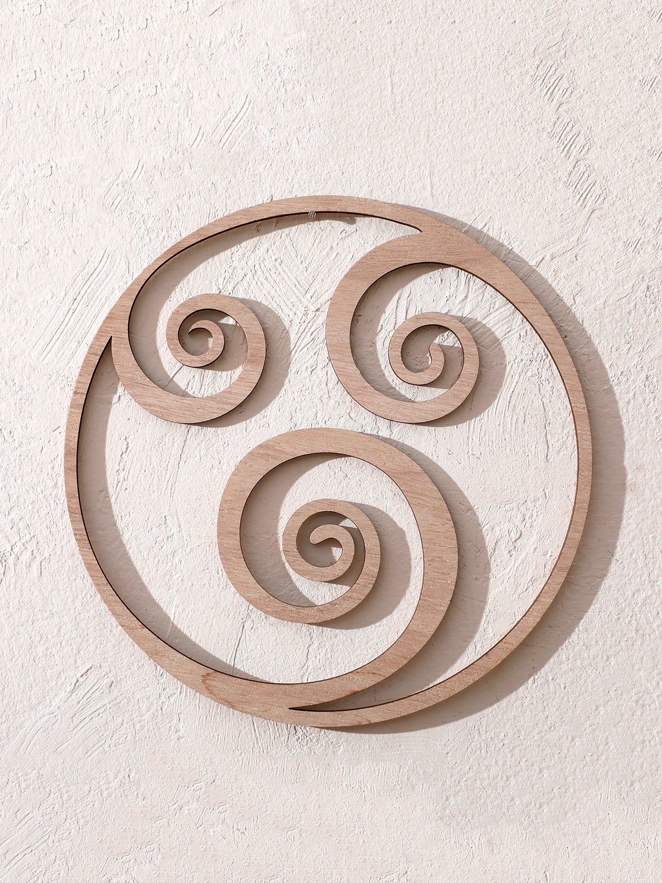 Décoration murale en bois naturel - Éléments de design (feu, eau, terre, air) Décoration murale suspendue en bois Accent mural bohème