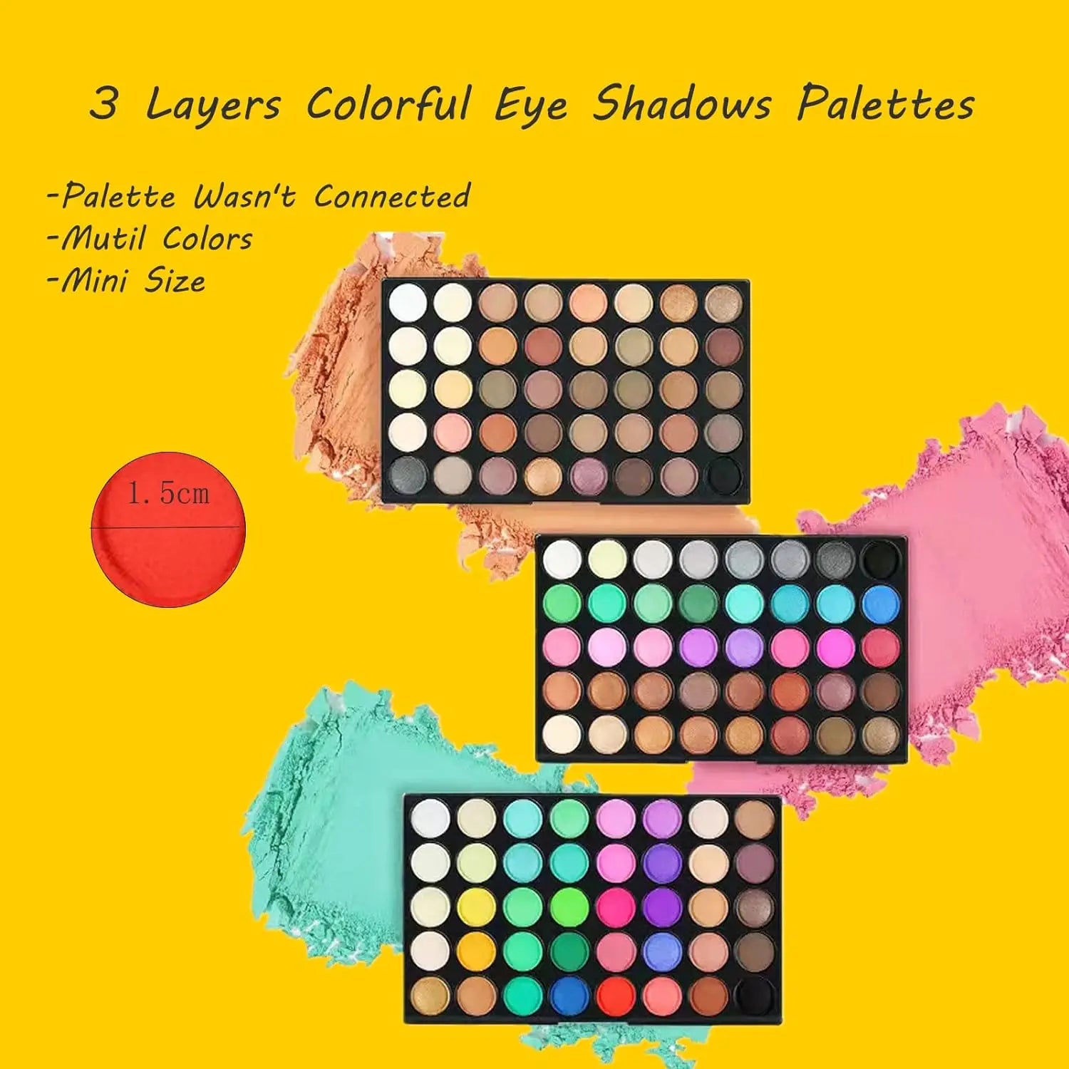 Palette de 120 fards à paupières nudes, imperméables, pailletés, mats, pigmentés, poudre compacte, brillants, cosmétiques