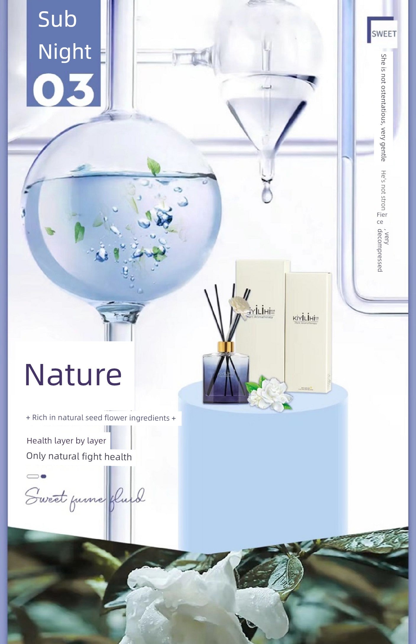 Kiyilihi Genuine Goods Gardenia Long-Lasting Car Aromatherapy