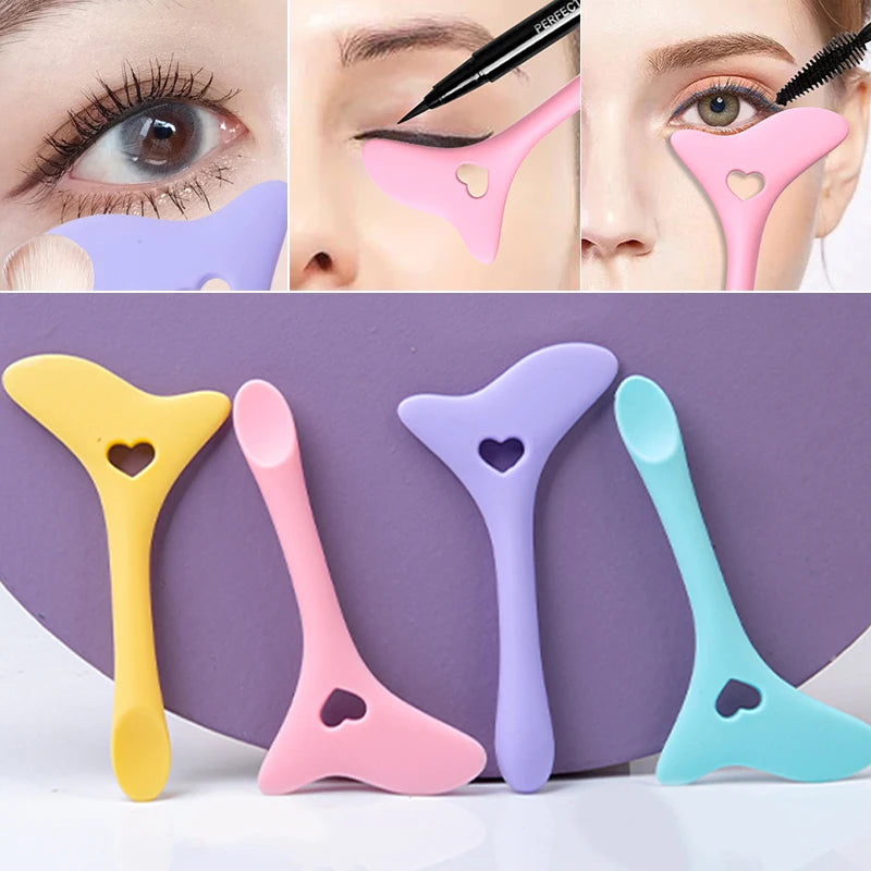 Pochoirs de maquillage pour eye-liner, mascara, rouge à lèvres, fard à paupières, outil de maquillage réutilisable