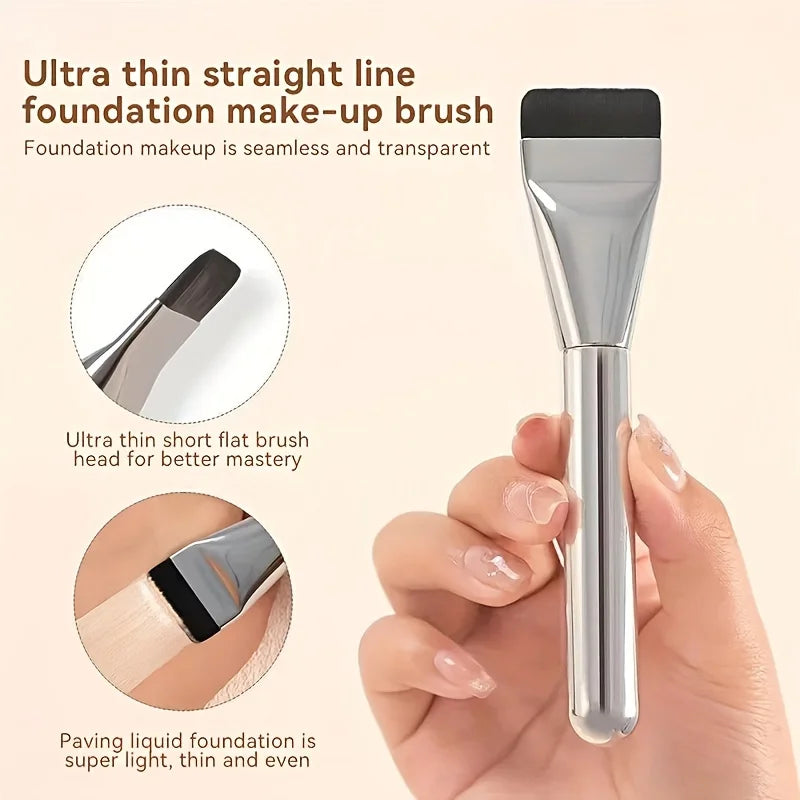1/2Pc Ultra-Fine Foundation Makeup Brushes - Soft, Synthetic Bristles for Smooth, Flawless Coverage - Perfect for Everyday Use,
