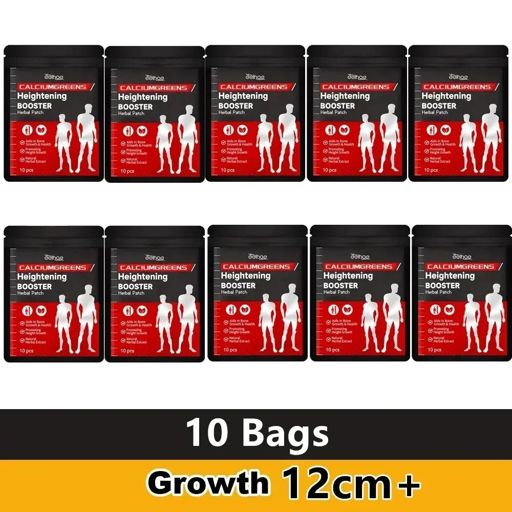1-10Bags Height Growth Patch Promote Bone Strength Calcium Vitamin D Supplements Adult Teen Plantar Acupoint Stimulation Sticker