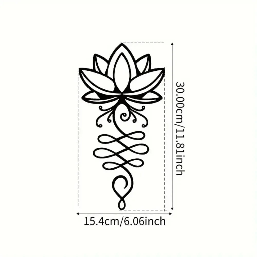 Décoration murale en métal unique aux motifs spirituels, parfaite pour ajouter une atmosphère paisible à votre décoration intérieure