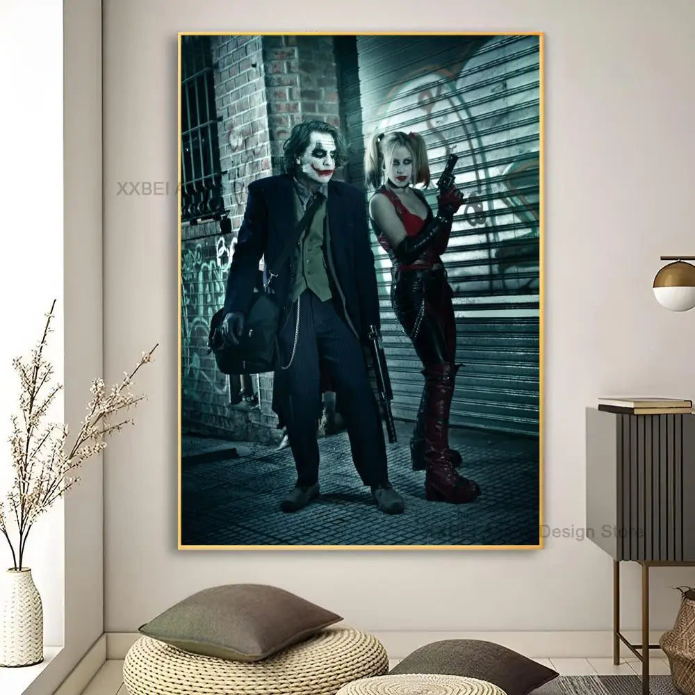 Décoration murale moderne pour la maison, affiches et autocollants H-Harley Cool Quinns, pour chambre à coucher, salle d'activités, bar, art mural à suspendre, peinture décorative