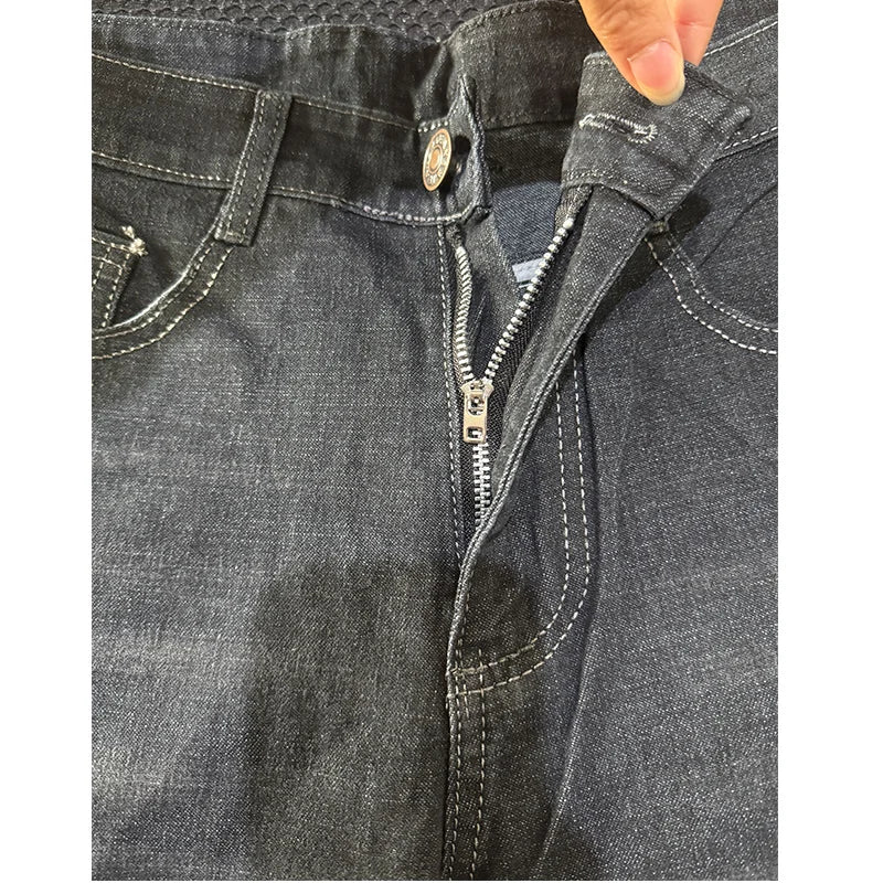 28-40 2024 Autumn/Winter New Men's Jeans High Quality Elastic Thickened Durable Pants with Washed Technology Denim Pants