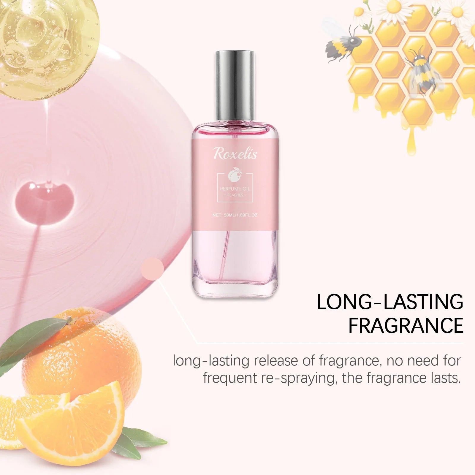 Peach Fragrant Perfume Lasting Sweet Aroma Light Fragrance Enhanced Pheromone Elegant Stimulates Flirtation Perfume Social Date