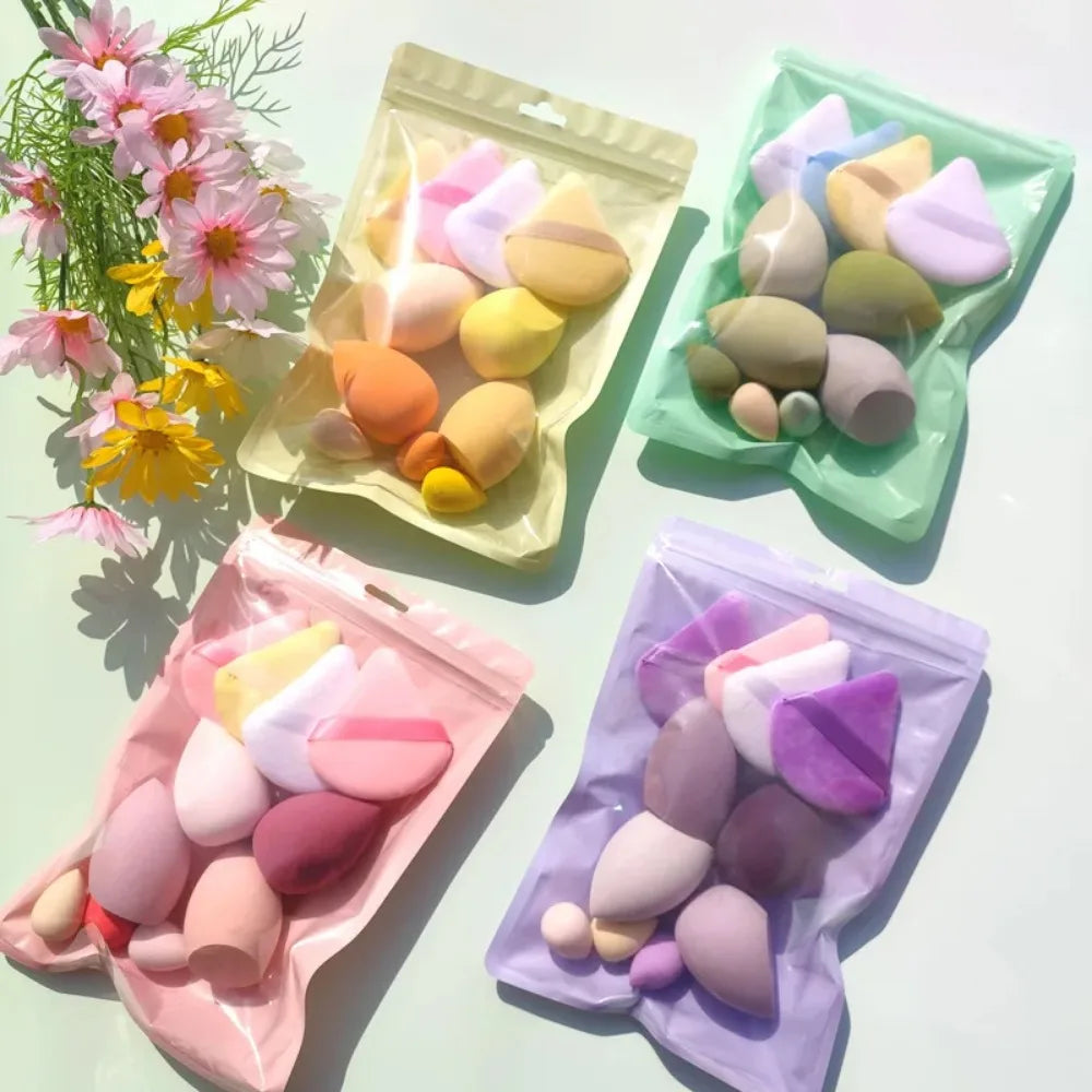 Makeup egg does not eat powder air cushion liquid foundation makeup egg dry wet dual-use makeup sponge multicolor makeup egg