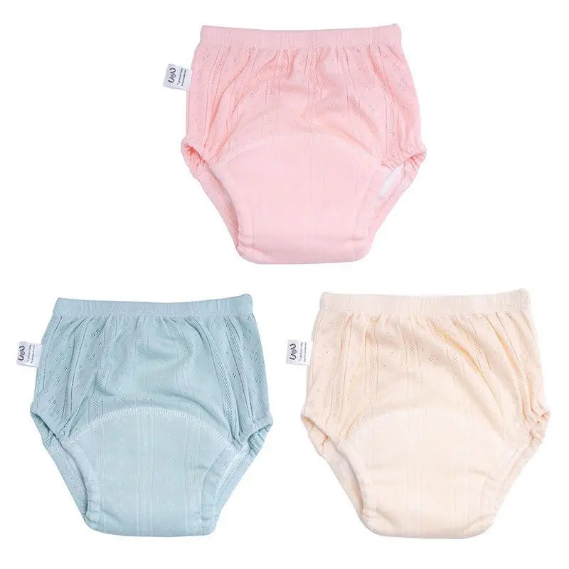 Newborn Training Pants Baby Shorts Solid Color Washable Underwear Boy Girl Cloth Diaper Reusable Nappies Infant Panties