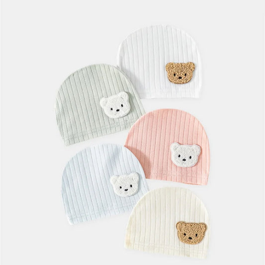 Newborn Baby Hat Spring and Autumn Models 0-3 Months Boy Girls 100% Cotton Fetal Hat Infant Accessories