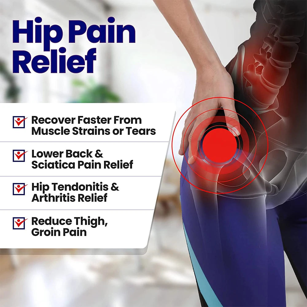1PC Hip Support Belt Groin Support Sciatica Pain Relief Thigh Strap Compression Brace Joints Groin Arthritis Hip Protective Belt