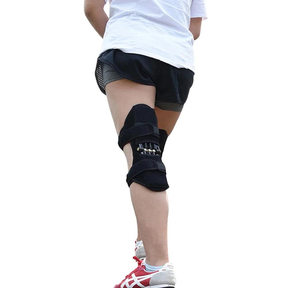 1 Pcs Knee Protection Booster Power Support Knee Pads Powerful Rebound Spring Force Sports Reduces Soreness Cold Leg Protection