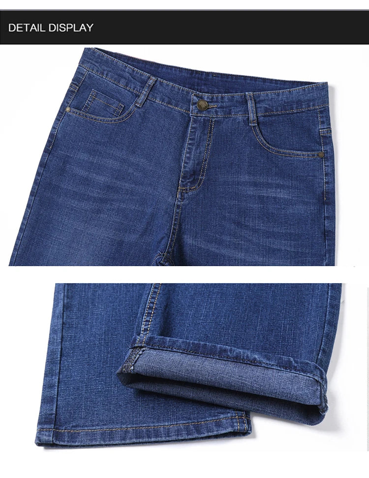 Jeans pour hommes grandes tailles 28-50, tissu denim, pantalons grande taille pour personnes en surpoids de 45 à 150 kg, jeans Hombre, jeans à jambe large, pantalon homme