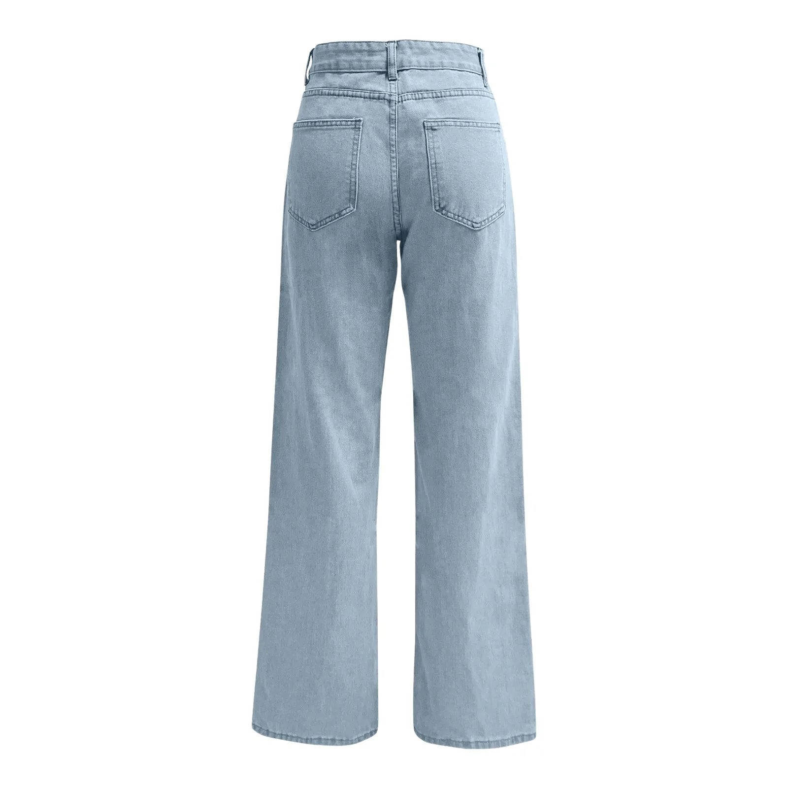 Women's High Waist Washed Women's Jeans Fashionable Versatile Straight Leg Pants Jeans Women Jean Pants Women Jeans Women 2025