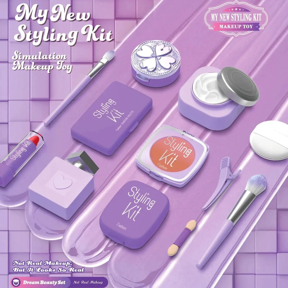 Kids Washable Make Up Makeup Kit for Girl,Pretend Play Cosmetics Toy Simulation Makeup Toys,Play Real Makeup Girls Toys Gift