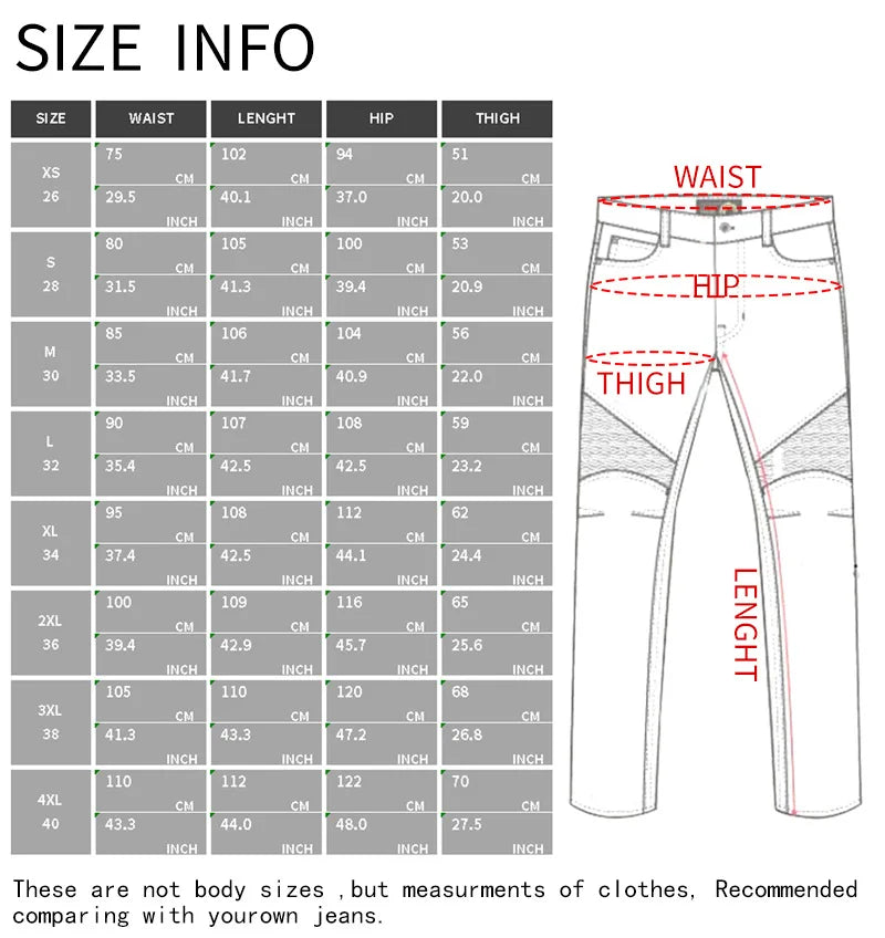 Motorcycle Riding Jeans Pants Men's Workwear Multi-Pocket Motocross Pants Outdoor Fall Protection Moto Trousers CE Protective