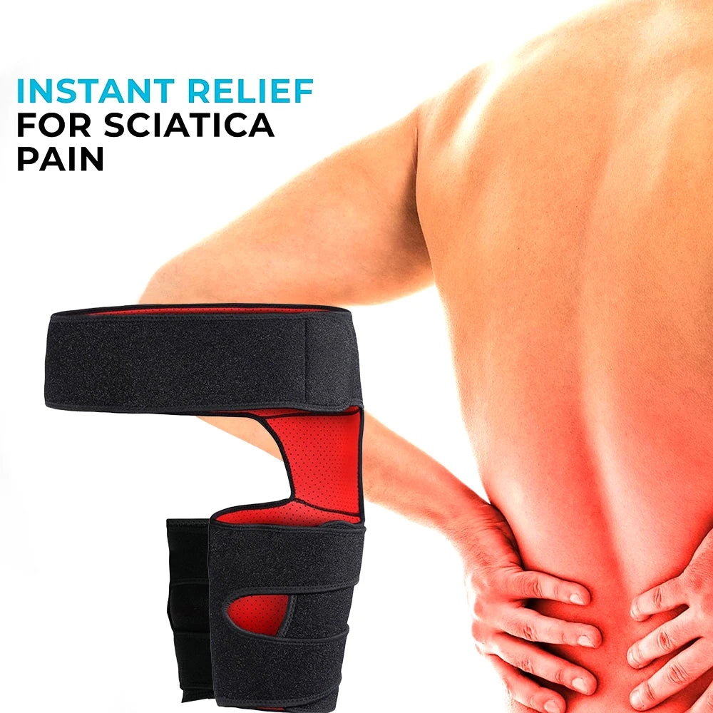 1PC Hip Support Belt Groin Support Sciatica Pain Relief Thigh Strap Compression Brace Joints Groin Arthritis Hip Protective Belt