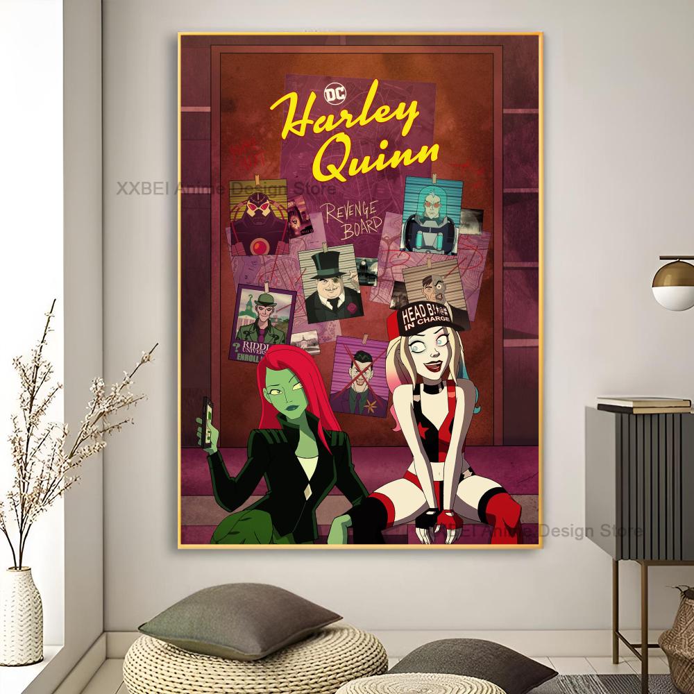 Décoration murale moderne pour la maison, affiches et autocollants H-Harley Cool Quinns, pour chambre à coucher, salle d'activités, bar, art mural à suspendre, peinture décorative