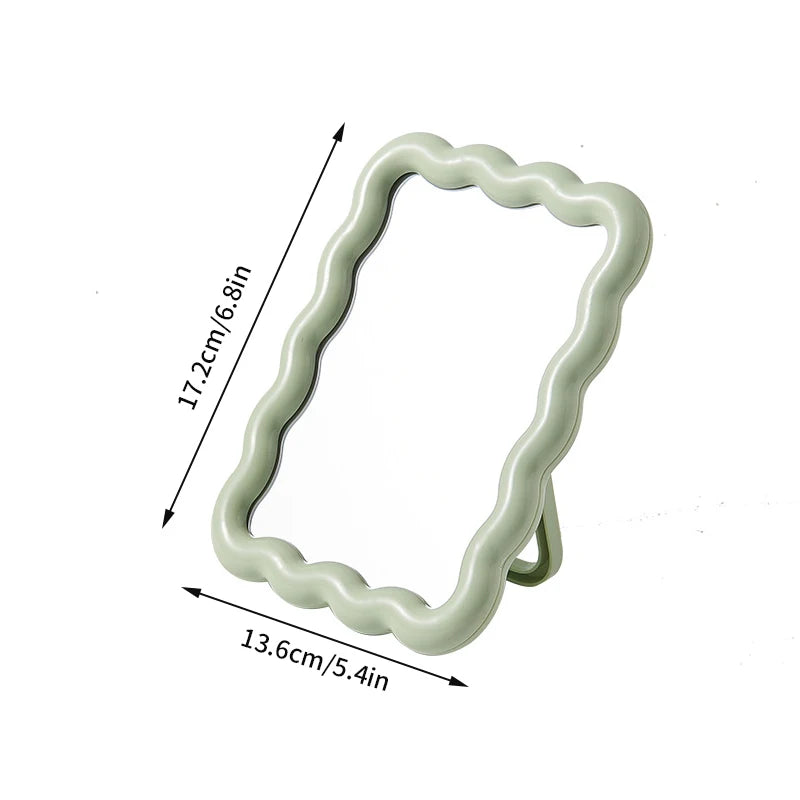 Irregular Makeup Mirrors Desktop Makeup Mirror Ins Cloud Makeup Mirror Aesthetic Room Decor Woman Makeup Supplies