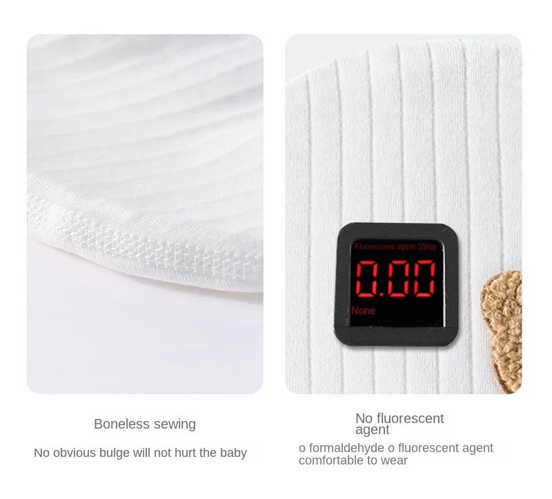 Newborn Baby Hat Spring and Autumn Models 0-3 Months Boy Girls 100% Cotton Fetal Hat Infant Accessories