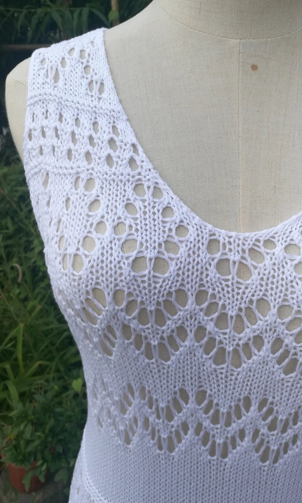 Semi Sheer Crochet Knit Maxi Dress Women Sleeveless Open-knit Bodycon Long Dress Summer Vacation Beach Wear