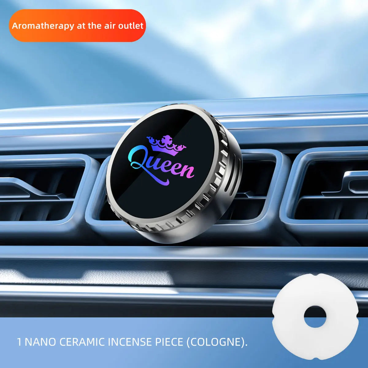 Cologne Car Air Outlet Aromatherapy Solid Fragrance Diffuser Accessories Car Air freshener Dual-purpose vent clip and charm