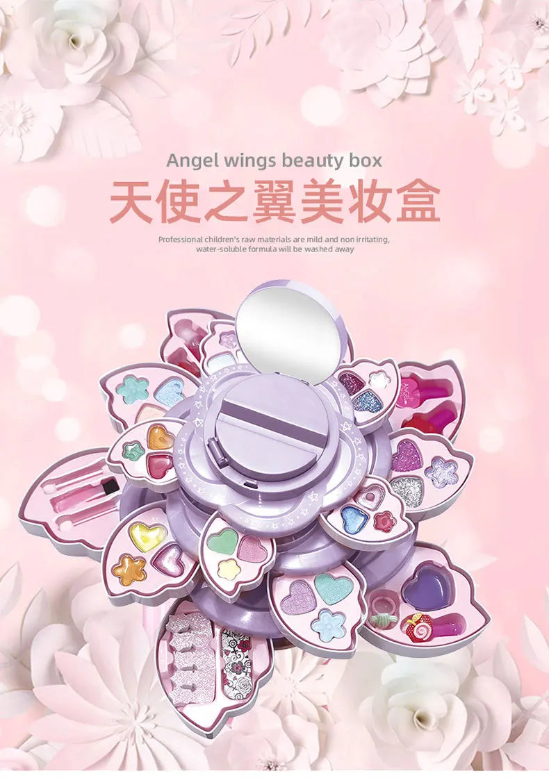 Children'S Cosmetics Toy Set Girl Makeup Box Playing House Toys Girl Makeup Princess Makeup Box Children'S Simulated Makeup Tool
