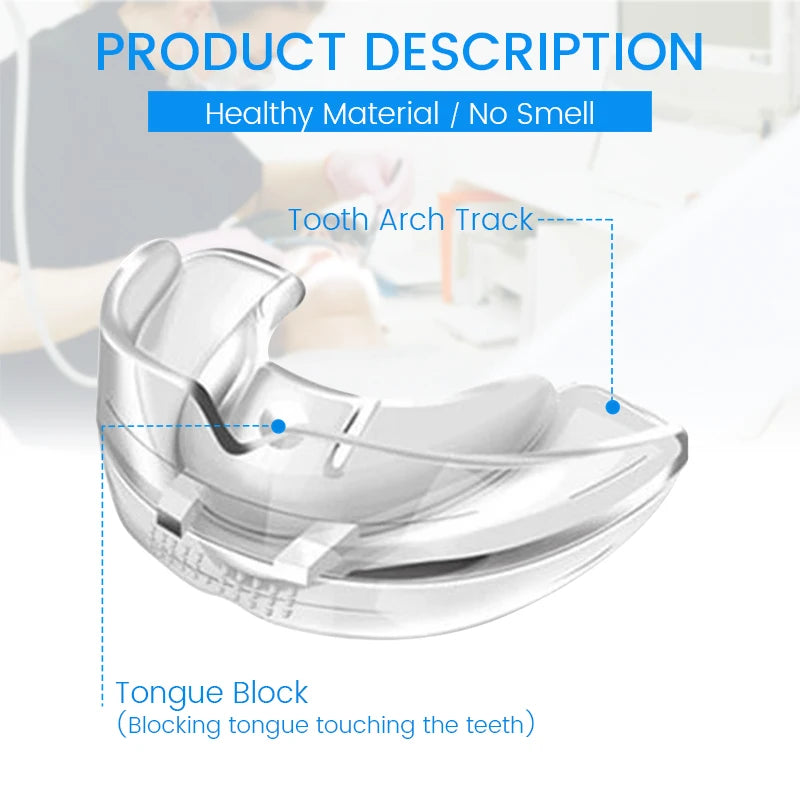 1 Set Teeth Retainer Bruxism Mouth Guard 3 Stages Dental Orthodontic Braces Teeth Straightener Stop Sleeping Anti-Snoring Device